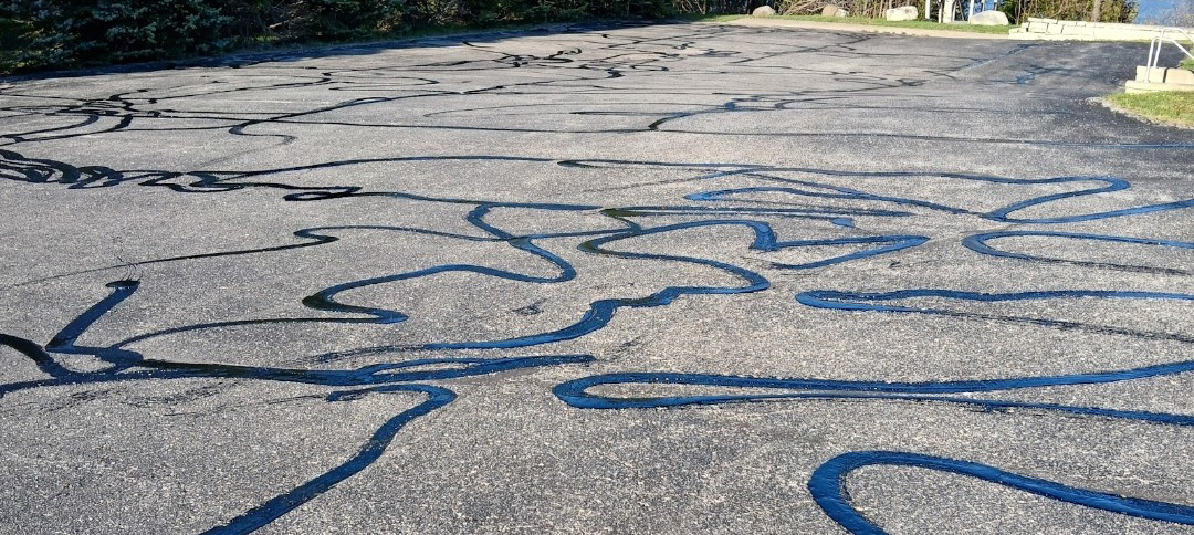 Hot Rubber Crack Sealing